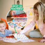 Nene Toys  – Gedächtnis Spiel aus Holz für Kinder im Alter von 3, 4, 5 Jahren mit 10 Lustigen Mustern – Pädagogisches Spielzeug, Fördert Gedächtnis und Kognitive Fähigkeiten – Bild 3