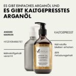 Eclat Skincare, BIO-Arganöl-Shampoo, 5X MEHR FEUCHTIGKEITSSPENDENDE OMEGA-6-FETTSÄUREN für geschmeidigeres, gesünderes Haar mit nährstoffreichem Jojoba- und Mandelöl – Bild 5