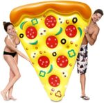 JOYIN riesen Scheibe Pizza aufblasbares Pool Float, Fun Pool floaties, Swim-Party Spielzeug, Sommer-Pool-raft (1 Packung), extra Large mit becherhalter
