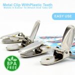 Karids hochwertige Schnullerkette für Jungs, Schnullerband 4er Set für Schnuller Befestigung am Lätzchen, T-shirt & Body, Premium Baby Schnuller-Clip – Bild 5