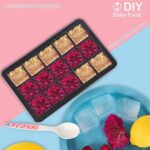 LessMo 15-Fach Eiswürfelform, 2er Pack grosse Silikon Eiswürfelbehälter mit Deckel, Platzsparend und stapelbar Ice Tray Ice Cube, LFGB Zertifiziert und BPA Frei Eiswürfelformen für Babynahrung Getränk – Bild 6