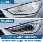Prinox® Polierpaste mit Tuch – Für Acryl, Harz, Lack, Chrom & Kunststoff – Entfernt Kratzer & Mattierungen – Bild 3