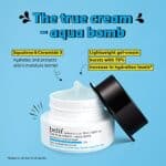 Belif True Cream Aqua Bomb 25ml, Leichte Feuchtigkeitscreme, Frauenmantel Haferschalen, Hydratation Gesichtscreme, Mischhaut bis Fettige Haut, Tagescreme Gesichtspflege, Koreanische Kosmetik – Bild 3