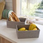 La Jolíe Muse Aufbewahrungskorb Aufbewahrungsboxen, Biologisch Handarbeit aus Papier Pappe, Umweltfreundliche Körbe für Accessoires Schminke – Bild 5