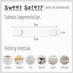 Sweet Safety® Baby Schubladensicherungen, Bombenfest, TÜV geprüfte Kindersicherung für Möbel, 6 Stück – Bild 4
