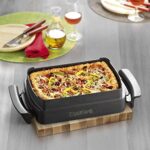 TEFAL OptiGrill Snacking & Baking Backschale XA725870, antihaftbeschichtet, wärmeisolierte Griffe, spülmaschinengeeignet, für Aufläufe, Brot, Süsses, etc, OptiGrill + und OptiGrill Elite, Schwarz – Bild 8