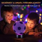 Linkax Basketball-Geschenke für Jungen, Kinder und Mädchen, Basketball-Geschenke für Jungen, 3D-Nachtlicht mit optischer Täuschung für Kinder, 16-farbiges Geburtstagsgeschenk, Kinderzimmerdekoration – Bild 3