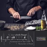 Winzbacher® DAS ORIGINAL [39cm] Profi Messerschärfer Wetzstahl, aus gehärtetem Spezialstahl, Messerschaerfer Messerschleifer, ergonomisch geformter Soft-Touch Griff mit Fingerschutz – Bild 6