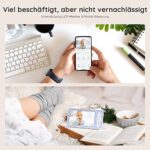 BOIFUN Babyphone mit Kamera 1080P, 5" Babyphone Video, PTZ 355°, Bewegungs- und Geräuscherkennung, Temperatur- und Luftfeuchtigkeitsüberwachung, unterstützt Mobile App Steuerung – Bild 2