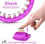 HuaMulan Smart Hula Hoop, Smart Hula Hoop Reifen Erwachsen & Anfänger, Smart Fitness Reifen mit Zähler, 24 Einstellbare Hoola Hoop Reifen für Gewichtsverlust und Fitness – Bild 3