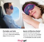 Magic Gel - Augenmaske zum Kühlen oder Erhitzen - Kühlende Augenmaske mit Kühlpads - Migräne Maske auch als Schlafmaske geeignet – Bild 4