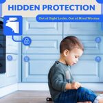 Eco-Baby Kindersicherung Schrank und Schubladensicherung, Magnetisches Schrankschloss ohne Bohren, Schranksicherung für Baby Sicherheit in Küche, Bad, Wohnzimmer, 12 Schlösser und 2 Schlüssel – Bild 7