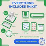 Eco-Baby Kindersicherung Schrank und Schubladensicherung, Magnetisches Schrankschloss ohne Bohren, Schranksicherung für Baby Sicherheit in Küche, Bad, Wohnzimmer, 12 Schlösser und 2 Schlüssel – Bild 6