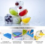 Morfone Eiswürfelform, 3 Stück Eiswürfelbehälter, Eiswürfelbehälter mit Deckel, Eiswürfelform Silikon, BPA-frei, LFGB Zertifiziert, 24-Fach, für Babybrei Enfrieren, Gekühlte Getränke und Whisky – Bild 7