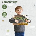 JOYIN Kinder LED Ferngesteuertes Dinosaurier Spielzeug, Elektronik T-Rex Dino Spielzeug mit Gehen, Brüllen, leuchtenden Augen und Kopfschütteln für Kleinkinder Jungen Mädchen – Bild 6