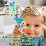 LEGO 10944 DUPLO Spaceshuttle Weltraummission, Spielzeug-Rakete mit Steine für Kleinkinder, Mädchen und Jungen ab 2 Jahre, mit Astronauten-Figuren – Bild 5