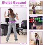 HuaMulan Smart Hula Hoop, Smart Hula Hoop Reifen Erwachsen & Anfänger, Smart Fitness Reifen mit Zähler, 24 Einstellbare Hoola Hoop Reifen für Gewichtsverlust und Fitness – Bild 5