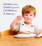 Doddl Löffel & Gabel Besteckset für Kinder, Kleinkinder und Babies 12 Monate + ergonomisches Kinder Besteck hilft ihrem Kind sich selbst zu füttern und Geschirr richtig zu benutzen – Bild 6