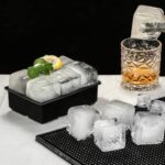 Rottay Eiswürfelform Silikon, XXL 45mm Eiskugelform 48mm 6-Fach 2-Set Eiswürfelformen Ice Cube Tray, BPA Frei Eiswürfel Form für Whisky Cocktails Saft Schokolade Süssigkeiten – Bild 4