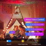 PANAMALAR Smart Sternenhimmel Projektor, WLAN LED Projektor Galaxy Sternenlicht Kinder Nachtlicht mit Timer/Sprachsteuerung von Alexa&Google, Stern LED Lampe Geschenk für Kinder Party Weihnachten – Bild 4