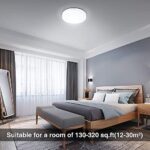 SOLMORE LED Deckenleuchte 24W, LED Deckenlampe Rund, Wasserfest Badlampe Ø23cm, Decke Lampen Deckenbeleuchtung ideal für Badezimmer Schlafzimmer Balkon Küche und Wohnzimmer – Bild 2