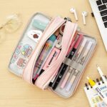CICIMELON Federmäppchen Grosse Kapazität Federtaschen Teenager Mädchen Mäppchen mit Reissverschluss Make-up Tasche für Schule & Büro – Bild 6