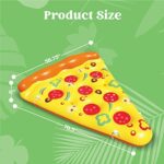 JOYIN riesen Scheibe Pizza aufblasbares Pool Float, Fun Pool floaties, Swim-Party Spielzeug, Sommer-Pool-raft (1 Packung), extra Large mit becherhalter – Bild 6