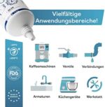 Plemont 25g Silikonfett inkl. Milchschlauchbürsten. Schmierfett für Kaffeevollautomat, Dichtungen, gut für Armaturen, Dichtungen, O-Ringe - Armaturenfett - universell anwendbar, Silicone grease (25g) – Bild 3