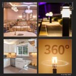 DiCUNO G4 LED Lampe, kaltweiss 6000K & Warmweiss 3000k, 1.5W ersetzt 15-20W, 12V Glühlampe 180LM, nicht dimmbar, kein Flickern, LED Stiftsockellampe, kleine Birne,10er-Set – Bild 4