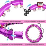 HuaMulan Smart Hula Hoop, Smart Hula Hoop Reifen Erwachsen & Anfänger, Smart Fitness Reifen mit Zähler, 24 Einstellbare Hoola Hoop Reifen für Gewichtsverlust und Fitness – Bild 6