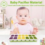 DOQAUS Eiswürfelform Silikon Eiswürfelbehälter Mit Deckel & Stapelbar [LFGB-Zertifiziert & BPA-Frei] Babybrei Einfrieren Behälter 56 Eiswürfel für Babybrei, Whisk, Fruity 4 PACK Eiswürfel Maker – Bild 9