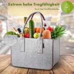 Tebewo Filztasche Premium - praktische Einkaufstasche - modische Shopping Bag - Einkaufskorb aus Filz - faltbare Tragetasche – Bild 8