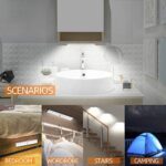 Meromore, Schrankbeleuchtung mit Bewegungsmelder, 30 er LED Wiederaufladbar Schranklicht, USB Nachtlicht für Küche, Kleiderschrank, Treppe (3 PACK) – Bild 7