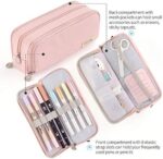 CICIMELON Federmäppchen Grosse Kapazität Federtaschen Teenager Mädchen Mäppchen mit Reissverschluss Make-up Tasche für Schule & Büro – Bild 3