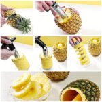 Newness Ananasschneider, Ananas-Entkerner Schneider, Ananasschäler Edelstahl Core Entferner Werkzeug für Home & Küche mit scharfe Klinge – Bild 4