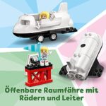 LEGO 10944 DUPLO Spaceshuttle Weltraummission, Spielzeug-Rakete mit Steine für Kleinkinder, Mädchen und Jungen ab 2 Jahre, mit Astronauten-Figuren – Bild 3