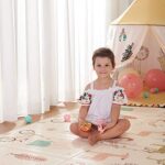 Gupamiga, Spielmatte Baby Krabbelmatte Faltbarer, BabyTeppich Spielteppich Ungiftig XPE-Schaumboden Rutschfest Beidseitig Tragbar Wasserdicht (145 x 193 x 1 cm) – Bild 2