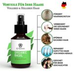 LE CUISINIER 100% Reines Basilikum Extrakt als Sprüh Alternative zu Basilikumöl oder Hair Growth Serum - für dünne Haare und bei Haarausfall kann es das Haarwachstum beschleunigen, Haarserum - 100ml – Bild 4