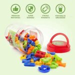 Coogam Grossbuchstaben Kleinbuchstaben Buchstaben und Zahlen für Kinder A-Z Alphabet Kühlschrankmagnete Pädagogische Spielzeug für Vorschule ABC Lernen (78 Stück) – Bild 4
