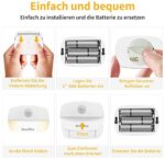 AmmToo, LED Nachtlicht mit Bewegungsmelder, Nachtlicht kinder Bewegungslicht mit Batterie, Indoor NachtLicht Treppenbeleuchtung,Auto EIN/AUS Sensor Licht Für Flur,Bad, Schlafzimmer,Orientierungslicht – Bild 8