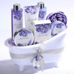 Body & Earth Geschenkset Frauen, 8 tlg.  Schaumbad, Duschgel, Bodylotion, Haarseife, Badesalz, Geburtstagsgeschenk, Geschenke für Frauen, Freundin, Mama – Bild 2