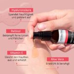 YEOUTH, Retinol Serum für das Gesicht, Beauty Produkte mit Hyaluronsäure, Vitamin E & Aloe Vera, Hautpflege gegen Falten & Flecken, Feuchtigkeitscreme Nachtserum Geschenke für Frauen & Männer – Bild 2