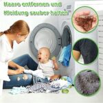 Tierhaarentferner Waschmaschine, 12 Stücke Fusselbälle Waschmaschine, Wiederverwendbar Fusselpfote für Waschmaschine, Haarentferner Tierhaare, Haarfänger für Wäschetrockner und Waschmaschine – Bild 5