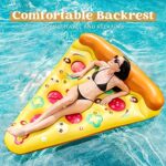 JOYIN riesen Scheibe Pizza aufblasbares Pool Float, Fun Pool floaties, Swim-Party Spielzeug, Sommer-Pool-raft (1 Packung), extra Large mit becherhalter – Bild 2