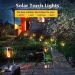 Geemoo, Solarleuchten für Aussen Garten, Geemoo Solar Fackel Gartenfackeln mit Realistischer Flammeneffekt, Wasserdicht Solarlampe für Aussen, Hinterhöfe, Gärten, Rasen Beleuchtung (Warmweiss) – Bild 5