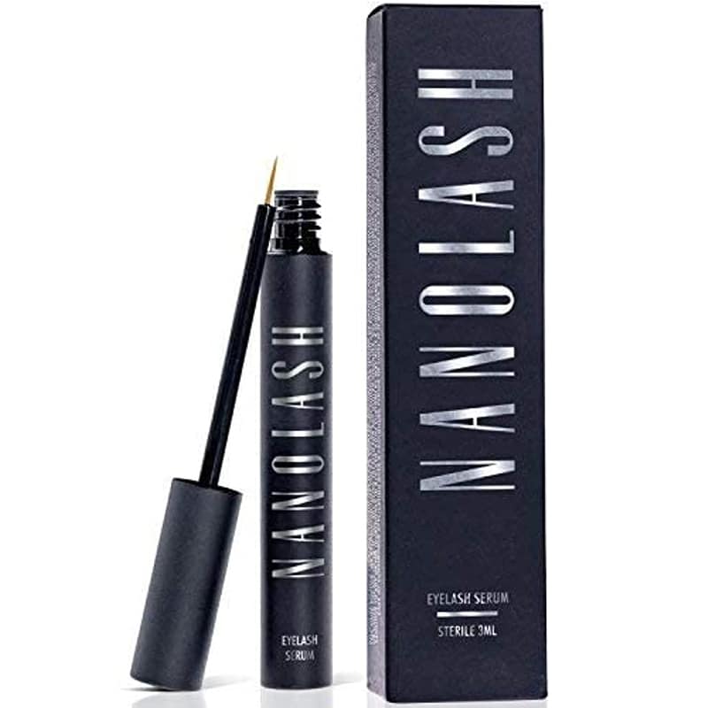 61oB8pMwW+L._SL1500_ NANOLASH Wimpernserum & Augenbrauenserum. Wimpern Booster für lange, dichte und schöne Wimpern in 30 Tagen – Bild 1