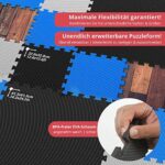 Schutzmatten Set - Fitness-, Gymnastik- & Yogamatte – Bodenschutz & Sportgeräte Unterlage – Bild 6