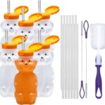 Honey Bear Trinkbecher mit Strohhalm