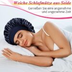 Kiiwah 2er-Set Satin Schlafmütze – Verstellbare & weiche Nachtmütze für Damen & Mädchen