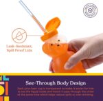 Honey Bear Quetschbecher – 3 Strohhalme, auslaufsicher, für Babys & Therapie